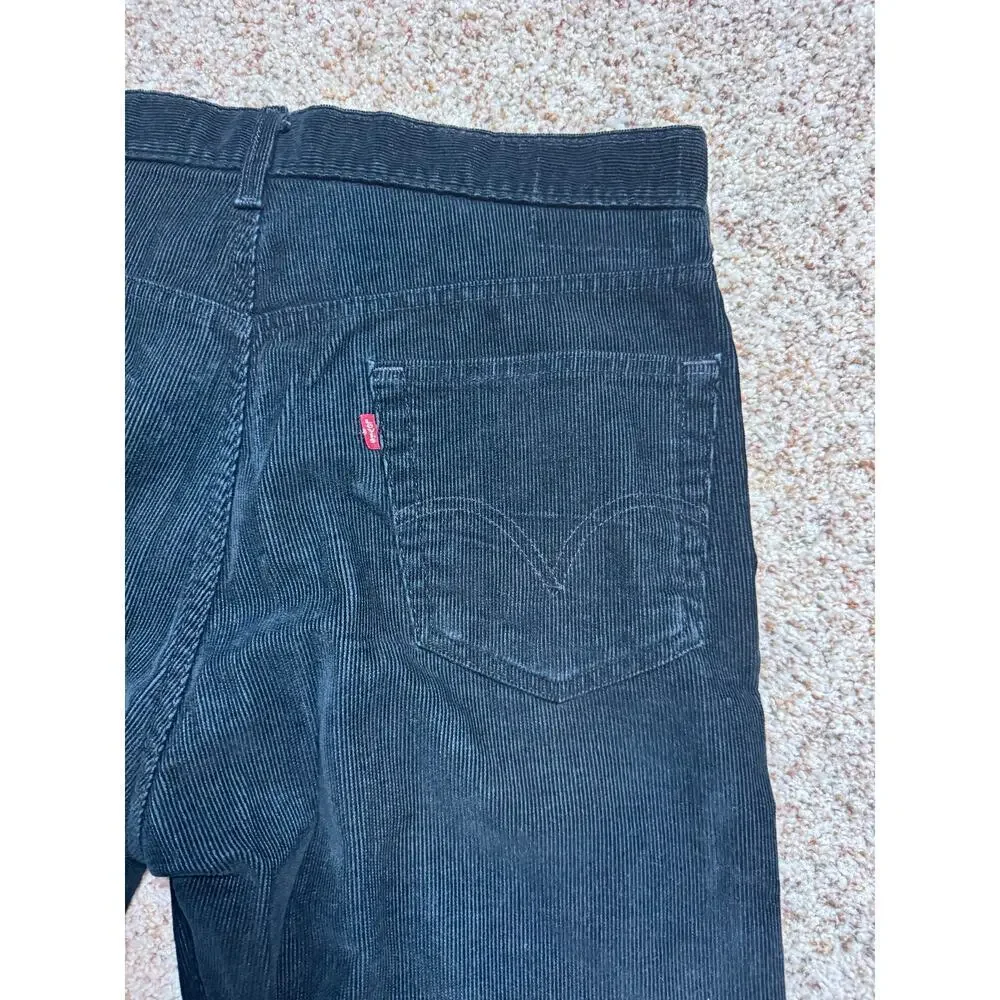LEVI'S 505 Regular Fit Black Corduroy Men's Jeans/Pants size 36 X 32